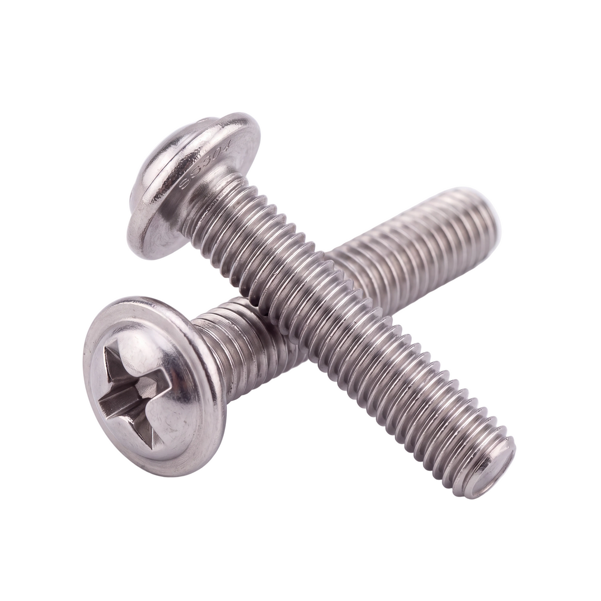 Flanged Combination Screw – SS304 - M8 x 30