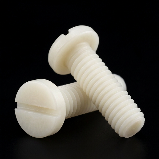 Nylon Slotted CHHD Screw - M6 x 40