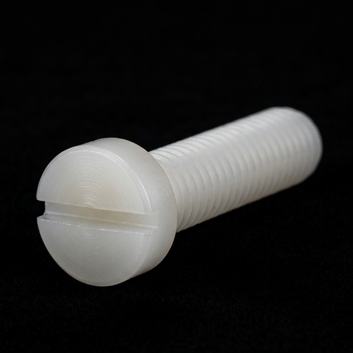 Nylon Slotted CHHD Screw - M6 x 40